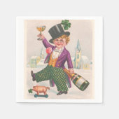 St. Patricks Day Shamrock Champagne Servet (Voorkant)