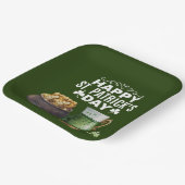 St. Patrick's Day Shamrock Clover and Pot Papieren Bordje (Gebogen)