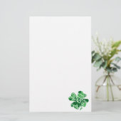 St. Patrick's Day Shamrock Clover Briefpapier (Staand voorkant)