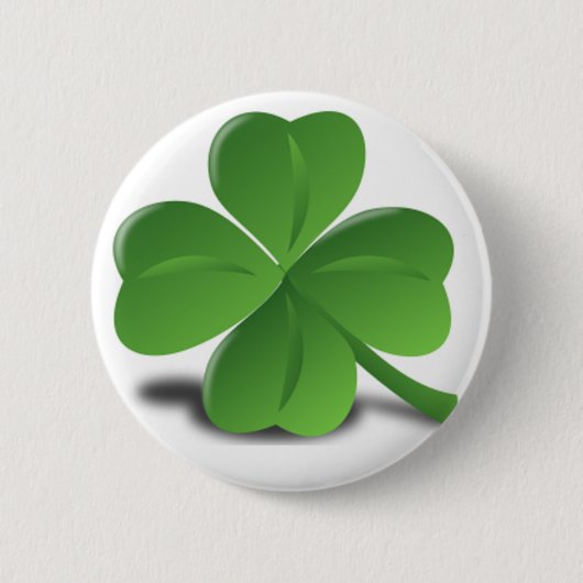 St. Patrick's Day Shamrock Clover-Button Ronde Button 5,7 Cm (Voorkant)