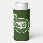 St. Patrick's Day Shamrock Clover Green (Seltzer Voorkant)