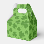 St Patrick's Day Shamrock Clover Pattern Bedankdoosjes (Achterkant)