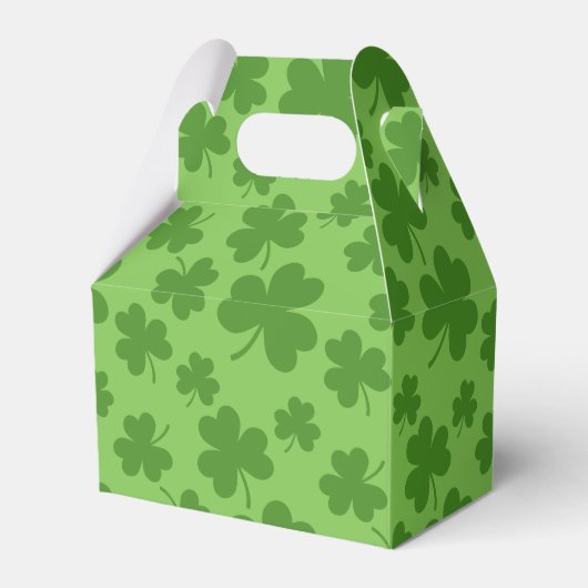 St Patrick's Day Shamrock Clover Pattern Bedankdoosjes (Voorkant Zijde)