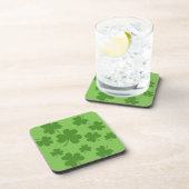 St Patrick's Day Shamrock Clover Pattern Bier Onderzetter (Rechterzijde)