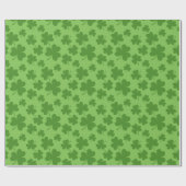 St Patrick's Day Shamrock Clover Pattern Cadeaupapier (Vlak)