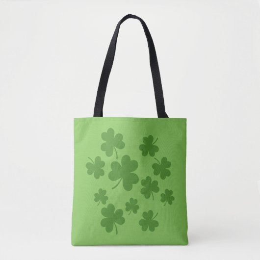 St Patrick's Day Shamrock Clover Pattern Draagtas (Voorkant)
