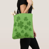 St Patrick's Day Shamrock Clover Pattern Draagtas (Dichtbij)