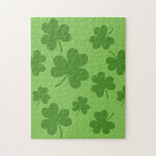 St Patrick's Day Shamrock Clover Pattern Legpuzzel (Verticaal)