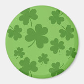 St Patrick's Day Shamrock Clover Pattern Magneet (Voorkant)