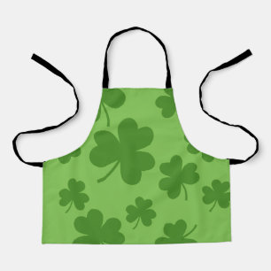 St Patrick's Day Shamrock Clover Pattern Schort