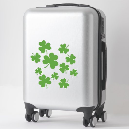 St Patrick's Day Shamrock Clover Pattern Sticker (Koffer)