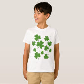 St Patrick's Day Shamrock Clover Pattern T-shirt (Voorkant volledig)