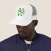 St Patrick's Day Shamrock Clover Pattern Trucker Pet (In situ)