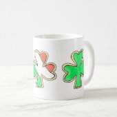St. Patrick's Day Shamrock Cookie Irish Flag Mug (Devant droit)