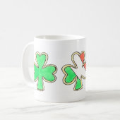 St. Patrick's Day Shamrock Cookie Irish Flag Mug (Devant gauche)