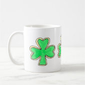 St. Patrick's Day Shamrock Cookie Irish Flag Mug (Gauche)