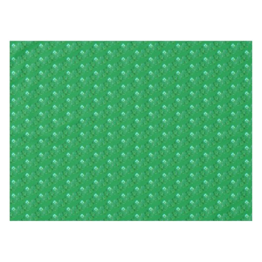 St. Patrick's Day Shamrock Curly Green Tafelkleed (Voorkant (Horizontaal))