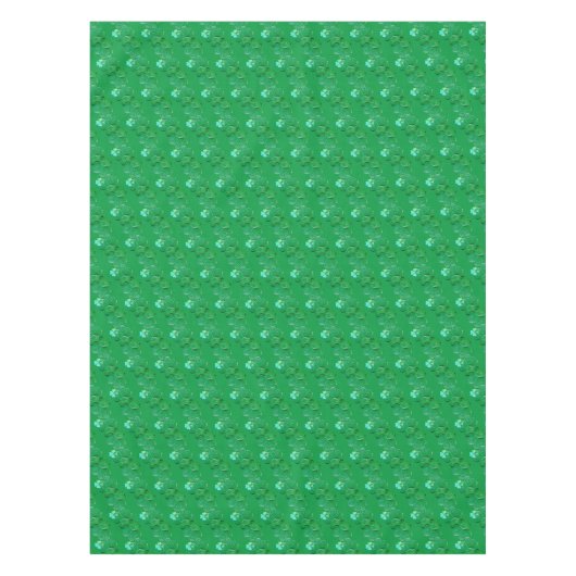 St. Patrick's Day Shamrock Curly Green Tafelkleed (Voorkant)