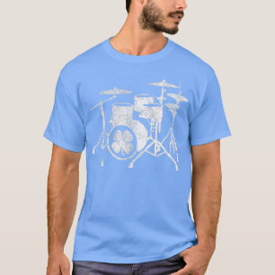St Patricks Day Shamrock Drum Irish Green Drummer T-shirt
