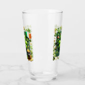 St. Patrick's Day Shamrock en Leprechaun Pint Glas (Links)