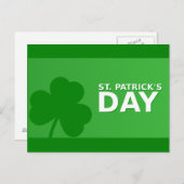 St Patrick's Day Shamrock Green Border Briefkaart (Voorkant / Achterkant)