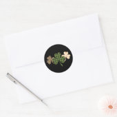 St Patricks Day Shamrock Green Irish St Patrick Lu Ronde Sticker (Envelop)