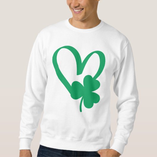 St Patrick's Day Shamrock Heart T-shirt (Voorkant)