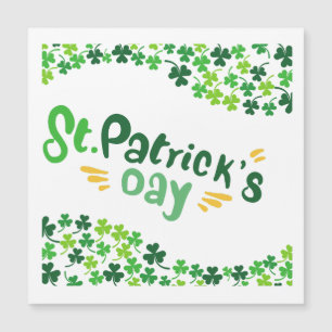 St. Patrick's Day,Shamrock,Iers Magnetische Uitnodiging