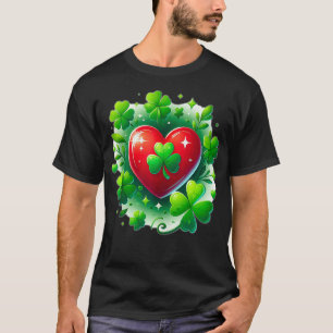 St Patricks Day Shamrock Irish Heart Saint Pattys T-shirt