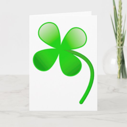 St. Patrick's Day Shamrock Kaart (Voorkant)
