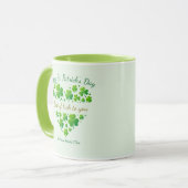 St. Patrick's Day Shamrock Keepsake I Best of Luck Mok (Voorkant links)