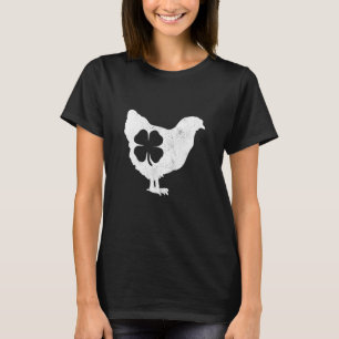 St Patricks Day Shamrock Kip Hen Vrouwtje Saint Pa T-shirt