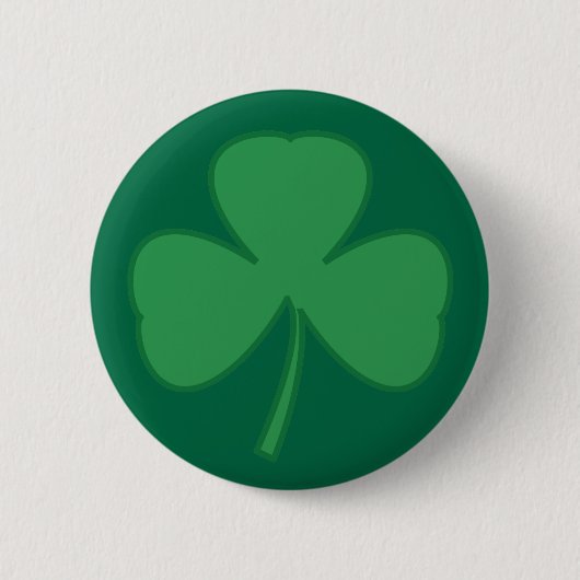 St. Patrick's Day Shamrock Knop Speld Ronde Button 5,7 Cm (Voorkant)