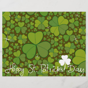 St. Patrick's Day Shamrock Lucky Klavers Bladeren Flyer