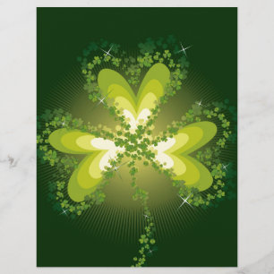 St. Patrick's Day Shamrock Lucky Klavers Bladeren Flyer