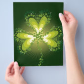 St. Patrick's Day Shamrock Lucky Klavers Bladeren Flyer (Hand)