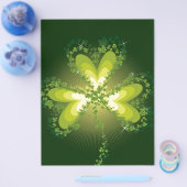 St. Patrick's Day Shamrock Lucky Klavers Bladeren Flyer (Enkel)