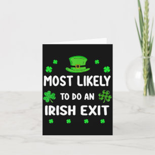 St. Patrick's Day shamrock meest waarschijnlijk Ie Kaart