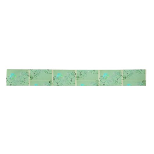 St Patrick's Day Shamrock Misty Green Lint (Voorkant)