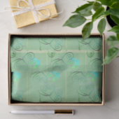 St Patrick's Day Shamrock Misty Green Tissuepapier (Geschenk)