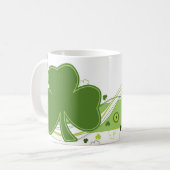 St. Patrick's Day Shamrock Mok - 11 oz (Voorkant links)