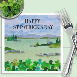 St Patrick's Day Shamrock Napkins Servet