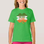 St Patricks Day shamrock - Part Irish All Trouble T-shirt (Voorkant)