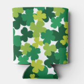 St. Patrick's Day Shamrock Pattern Blikjeskoeler (Achterkant)
