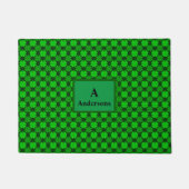 St. Patrick's Day Shamrock Pattern Deurmat (Voorkant)