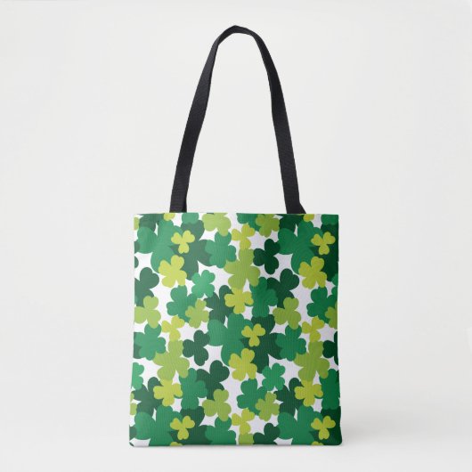 St. Patrick's Day Shamrock Pattern Draagtas (Voorkant)
