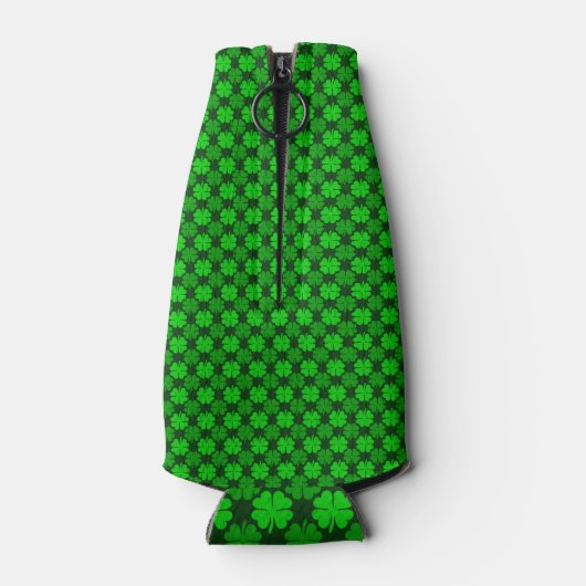 St. Patrick's Day Shamrock Pattern Flesjeskoeler (Achterkant)