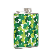 St. Patrick's Day Shamrock Pattern Heupfles (Rechts)