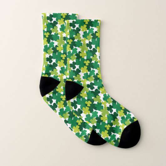 St. Patrick's Day Shamrock Pattern Sokken (Paar)