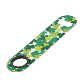 St. Patrick's Day Shamrock Pattern Speed Flessenopener (Achterkant Gekanteld)